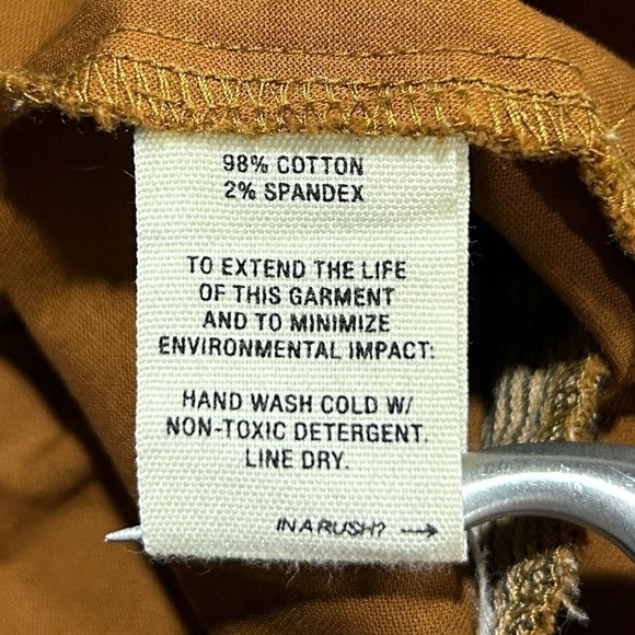 Alex Mill Expedition Cargo Washed Twill Ankle Belted Pants Russet Brown 4 - Picture 8 of 8